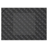 Chrome Black Ribbon Awareness Carbon Fibre Tischdecke (Vorderseite (Horizontal))