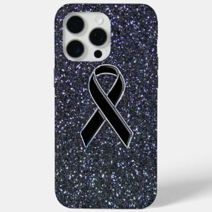 Chrome Black Ribbon Awareness Midnight Blue Case-Mate iPhone Hülle