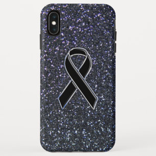 Chrome Black Ribbon Awareness Midnight Blue Case-Mate iPhone Hülle