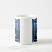 Chrome Blue Mona Art Kaffeetasse (Mittel)
