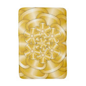 Chrome-Blume - Gold Bath Mat Badematte (Vorderseite Vertikal)