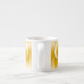 Chrome-Blume - Gold Espresso Cup Espressotasse (Rückseite)