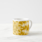 Chrome-Blume - Gold Espresso Cup Espressotasse (Vorderseite Rechts)