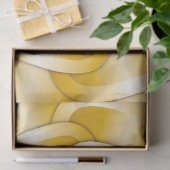 Chrome-Blume - Goldzettel Seidenpapier (Geschenk)