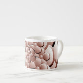 Chrome-Blume - Kupfer Espresso Cup Espressotasse (Vorderseite Rechts)