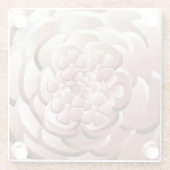 Chrome-Blume - Kupferglas-Untersetzer Glasuntersetzer (Rückseite)