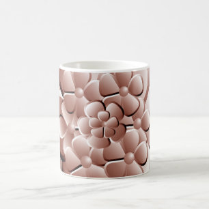 Chrome-Blume - Kupferkaffee-Tasse Kaffeetasse