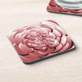 Chrome-Blume - Rubescent Beverage Coaster Getränkeuntersetzer (Linke Seite)