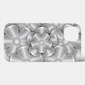 Chrome-Blume - Silver Case-Mate iPhone Case (Rückseite (Horizontal))