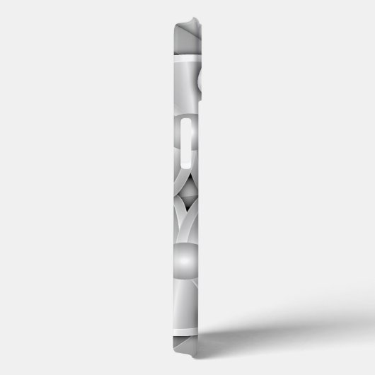 Chrome-Blume - Silver Case-Mate iPhone Case (Rückseite / Rechts)