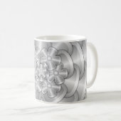 Chrome-Blume - Silver Coffee Tasse (VorderseiteRechts)