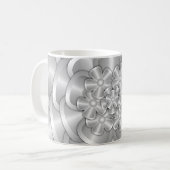 Chrome-Blume - Silver Coffee Tasse (Vorderseite Links)