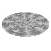 Chrome-Blume - Silver Cutting Board Schneidebrett (Ecke)
