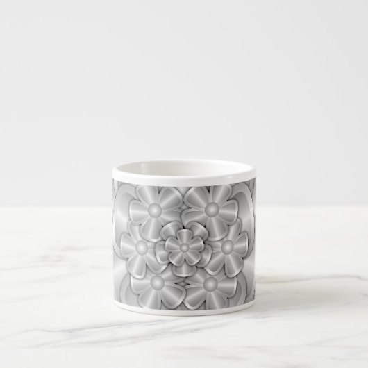 Chrome-Blume - Silver Espresso Cup Espressotasse (Vorderseite)