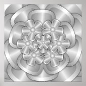Chrome-Blume - Silver Poster (Vorne)