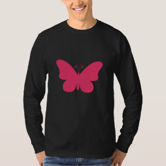 Chrome Butterfly in Rot T-Shirt