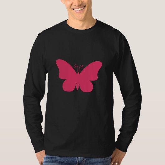 Chrome Butterfly in Rot T-Shirt (Vorderseite)