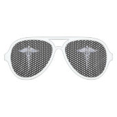 Chrome Caduceus Medical Symbol Black Carbon Fibre Sonnenbrille (Vorderseite)