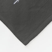 Chrome Caduceus Medical Symbol Carbon Fibre Print Fleecedecke (Ecke)