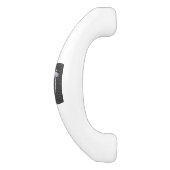 Chrome Caduceus Medical Symbol Carbon Fibre Print Keramik Schrankknauf (Seitenansicht)