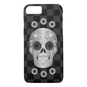 Chrome Calavera (Black Rose) Case-Mate iPhone Case (Rückseite)