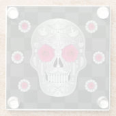 Chrome Calavera Glass Untersetzer (Rückseite)