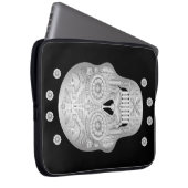 Chrome Calavera Laptopschutzhülle (Vorne Rechts)