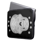 Chrome Calavera Laptopschutzhülle (Vorderseite Links)