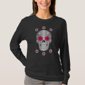 Chrome Calavera (Rosa Rose) T - Shirt (Vorderseite)