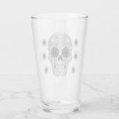 Chrome Calavera (Schwarze Rose) Glas (Rückseite)