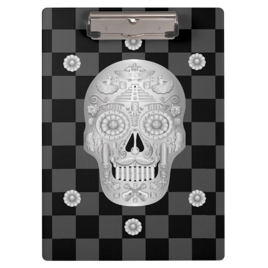Chrome Calavera Watch Klemmbrett (Vorderseite)