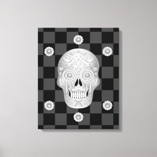 Chrome Calavera Watch Leinwanddruck