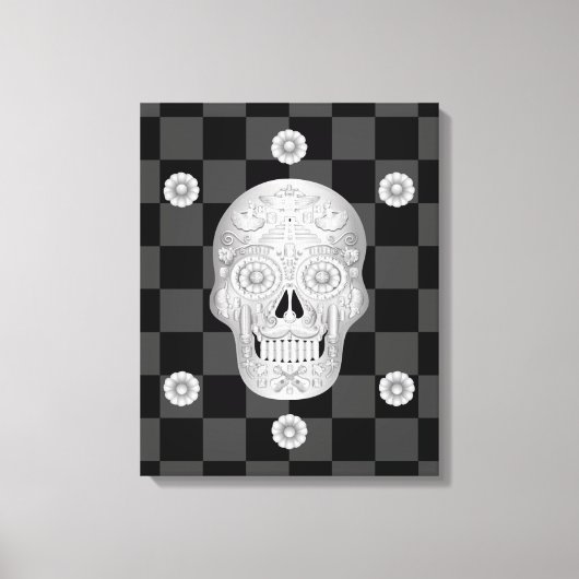 Chrome Calavera Watch Leinwanddruck (Vorderseite)