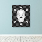 Chrome Calavera Watch Leinwanddruck (Insitu (Holzboden))