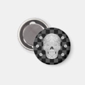 Chrome Calavera Watch Magnet (Vorderseite/Rückseite)