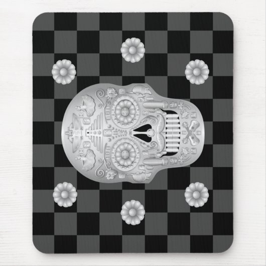 Chrome Calavera Watch Mousepad (Vorne)