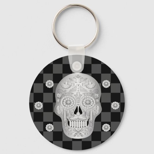 Chrome Calavera Watch Schlüsselanhänger (Vorderseite)