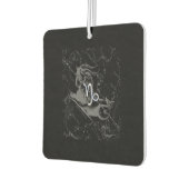 Chrome Capricorn Zodiac Symbol auf Hevelius Autolufterfrischer (Links)