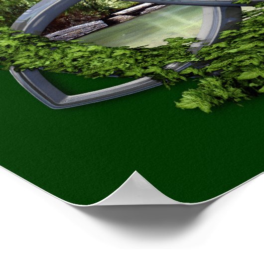 Chrome Celtic Trinity Knot Poster (Ecke)