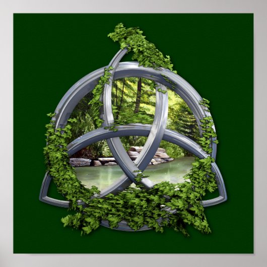 Chrome Celtic Trinity Knot Poster (Vorne)