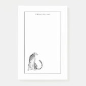 Chrome Cheetah Post-it Klebezettel (Vorderseite)