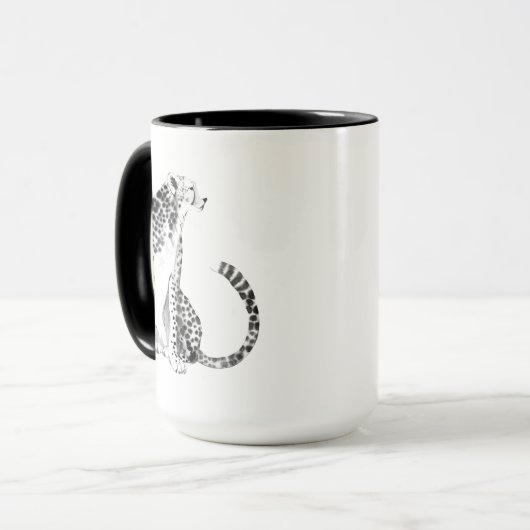 Chrome Cheetah Tasse (Vorderseite Links)