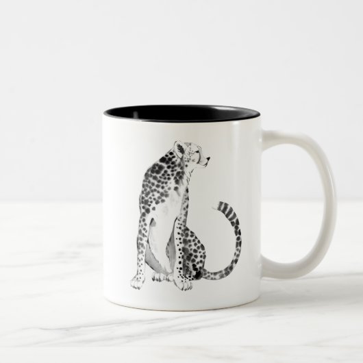 Chrome Cheetah Zweifarbige Tasse (Rechts)