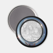 Chrome Circle Template ~ Magnet (Vorderseite/Rückseite)