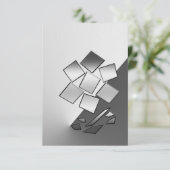 Chrome Dankeskarte (Stehend Vorderseite)