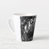 Chrome Daydream Frau Metall Milchtasse (Linke Ecke)