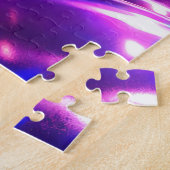 Chrome Flüssig Violett Abstrakt Puzzle (Seite)