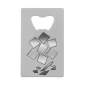 Chrome Geldbeutel Flaschenöffner (Rückseite)