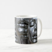 Chrome-Gesichtskaskade Kaffeetasse (VorderseiteRechts)