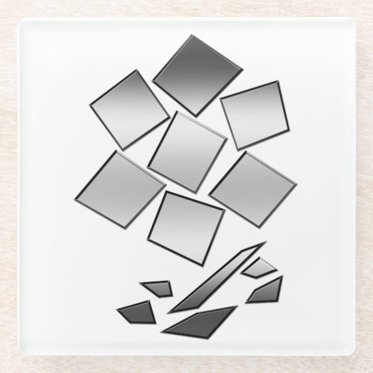 Chrome Glasuntersetzer (Vorderseite)